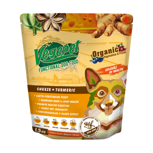 Vegepet Functional Dog Food Cheese+Turmeric