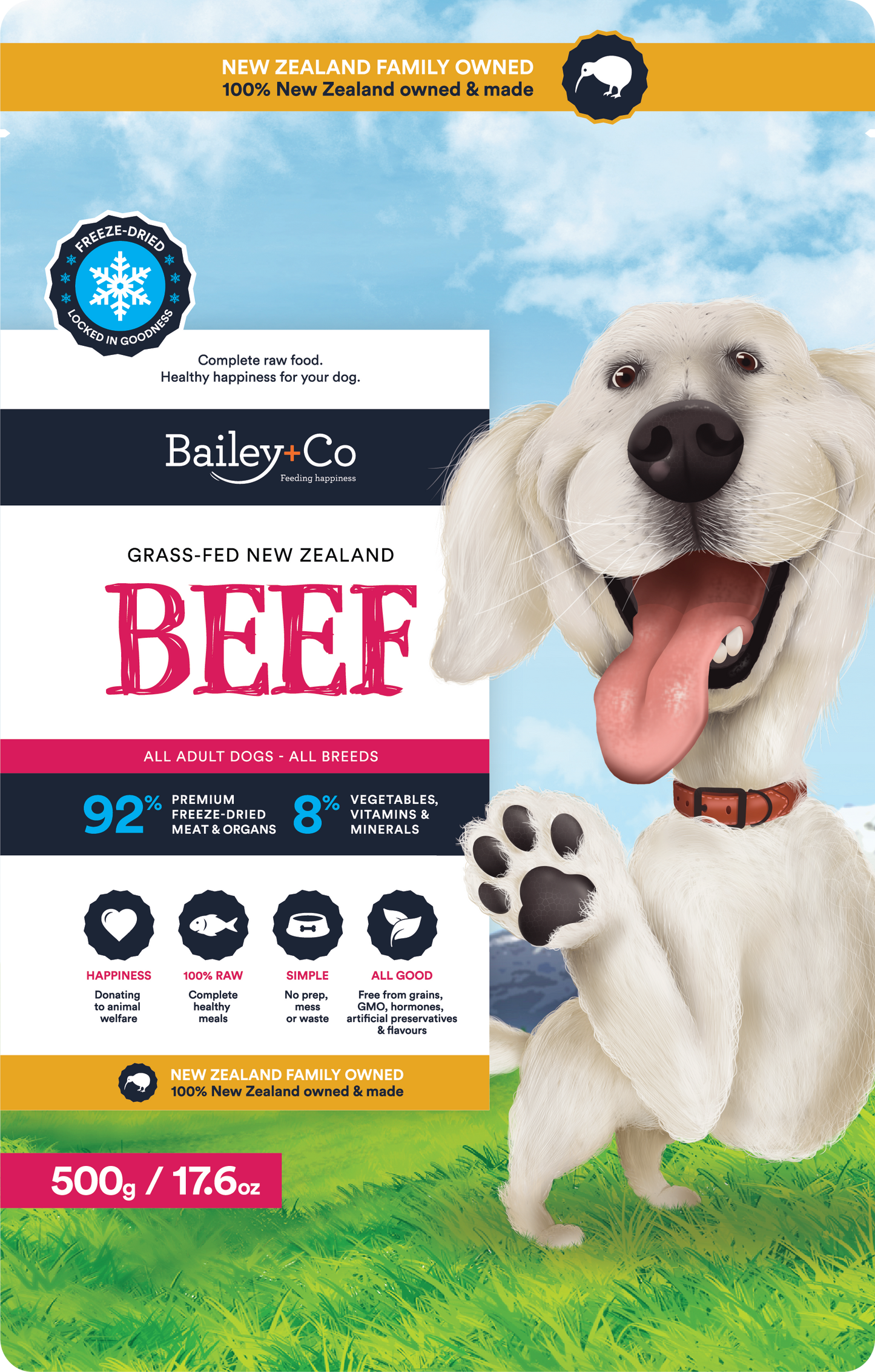 Bailey+Co Freeze Dried Beef Meal [2 Sizes]