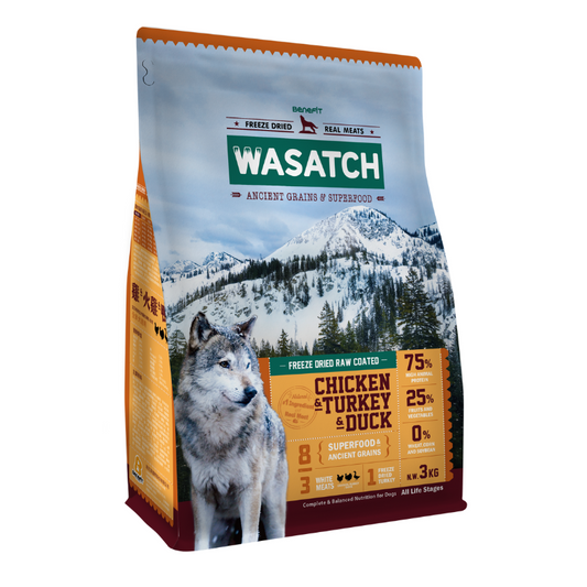 Benefit Wasatch Ancient Grain Dog - 3 White Meats (Chicken, Turkey and Duck)