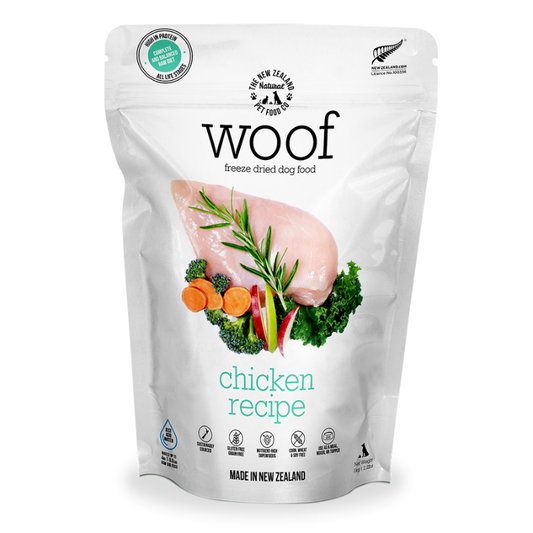 NZ Natural WOOF Freeze Dried Raw Chicken Dog Food
