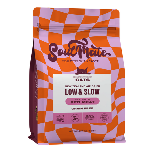 SoulMate Low & Slow Air Dried Cat Food - Red Meat