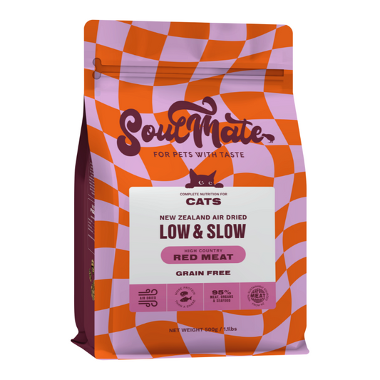 SoulMate Low & Slow Air Dried Cat Food - Red Meat