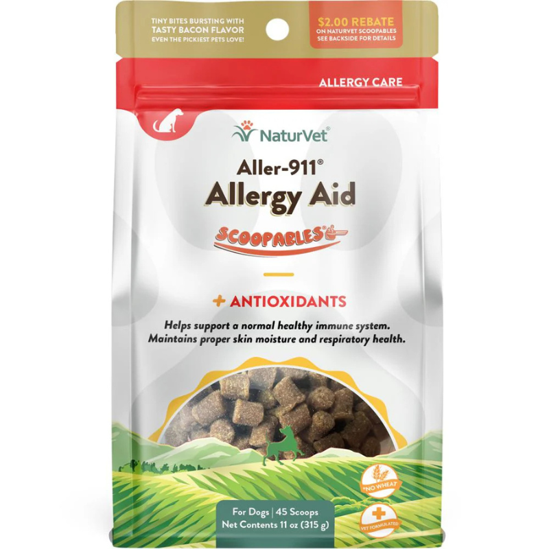 NaturVet Scoopables Aller-911 Allergy Aid Dog Supplement - 11oz