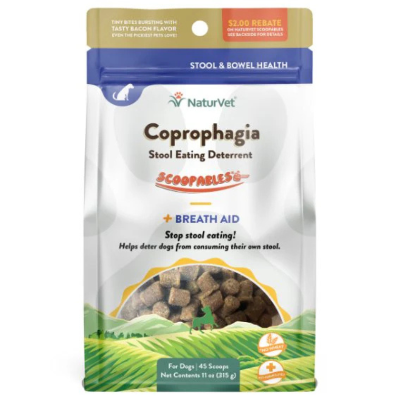 NaturVet Scoopables Coprophagia Stool Eating Deterrent For Dogs - 11oz