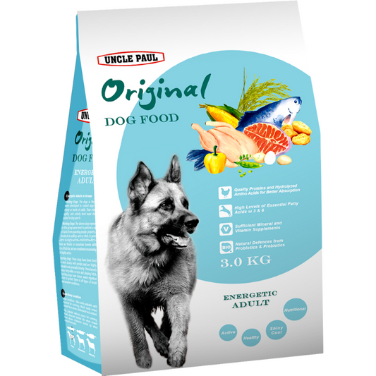 Uncle Paul Original Dog Food For Energetic/Adult [2 Sizes]