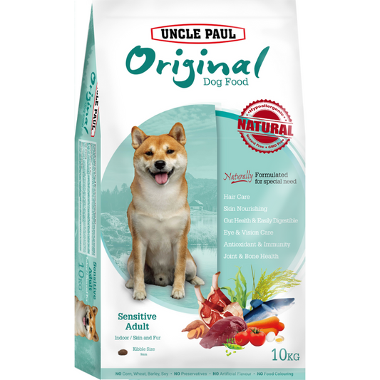 Uncle Paul Original Dog Food For Sensitive Adult Indoor/Skin & Fur [2 Sizes]