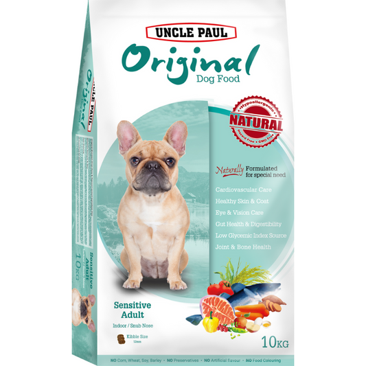 Uncle Paul Original Dog Food For Sensitive Adult Indoor/Snub Nose [2 Sizes]