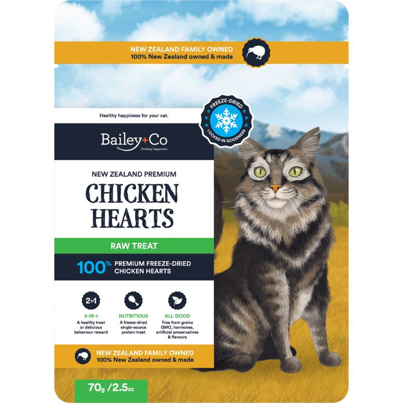 Bailey+Co Freeze Dried Chicken Heart - 70g