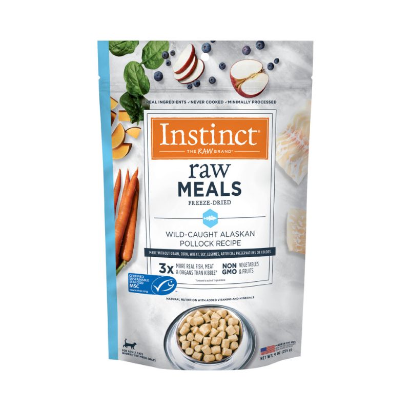 Instinct Freeze-Dried Raw Meal Grain-Free Pollock MSC Recipe Cat - 9oz