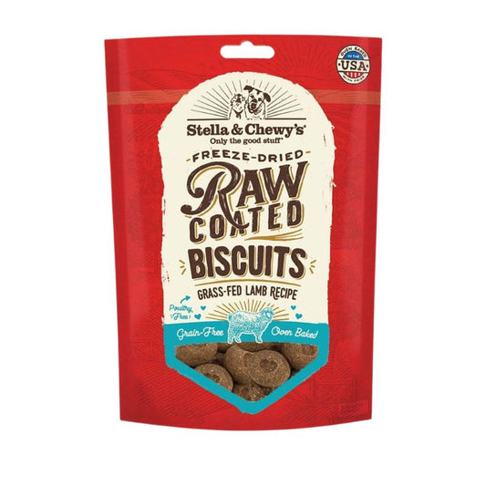 Stella & Chewy's Freeze-Dried Raw Coated Biscuits Lamb Grain-Free Dog Treats - 9 oz