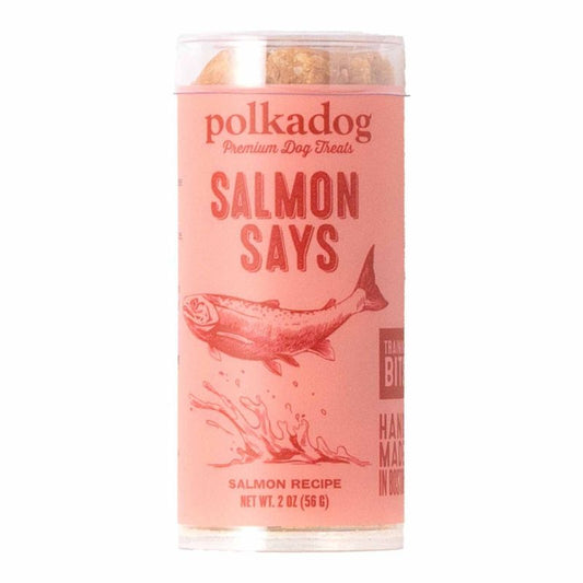 Polkadog Salmon Says - Training Bits Mini Tube