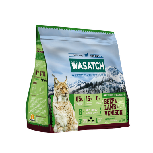 Wasatch Ancient Grain Cat - 3 Dark Meats (Beef, Lamb and Venison)