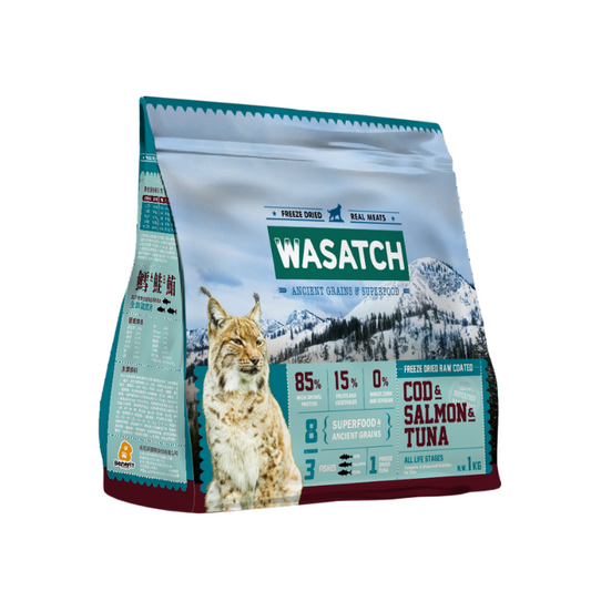 Wasatch Ancient Grain Cat - 3 Fishes (Cod, Salmon and Tuna)