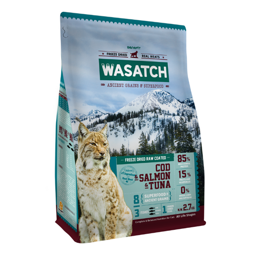 Wasatch Ancient Grain Cat - 3 Fishes (Cod, Salmon and Tuna)