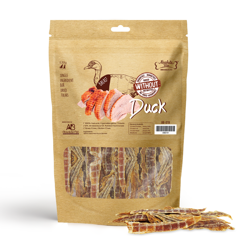 Absolute Bites Single Ingredient Air Dried Treats - Duck Breast – Super ...