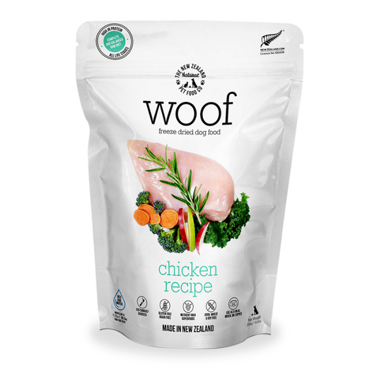NZ Natural WOOF Freeze Dried Raw Chicken Dog Food