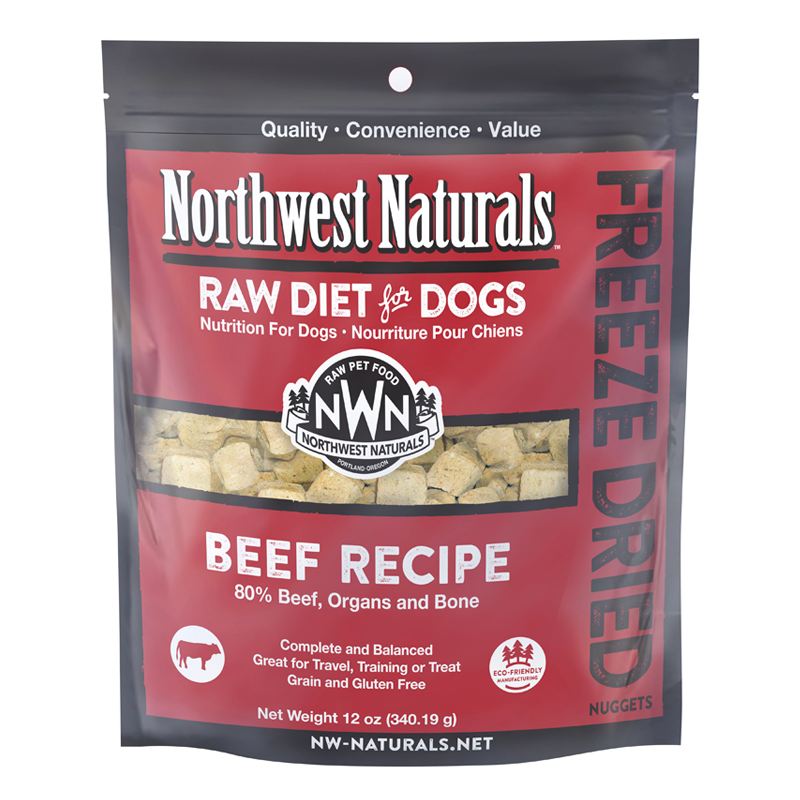 Northwest Naturals Beef Freeze Dried Nuggets 12oz – Super Paws