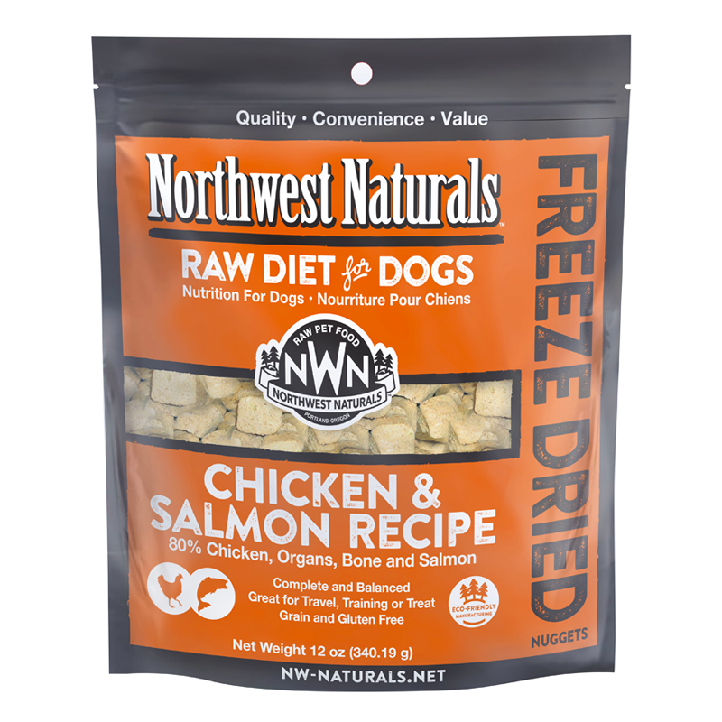 Northwest Naturals Chicken & Salmon Freeze Dried Nuggets 12oz – Super Paws